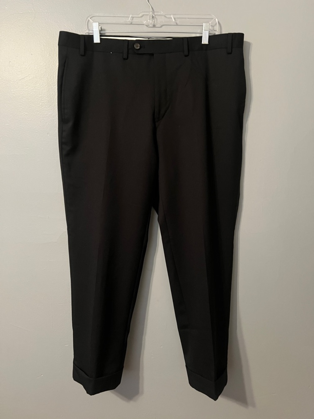 Men's Black Dress Pants - Tailored Professional Trousers